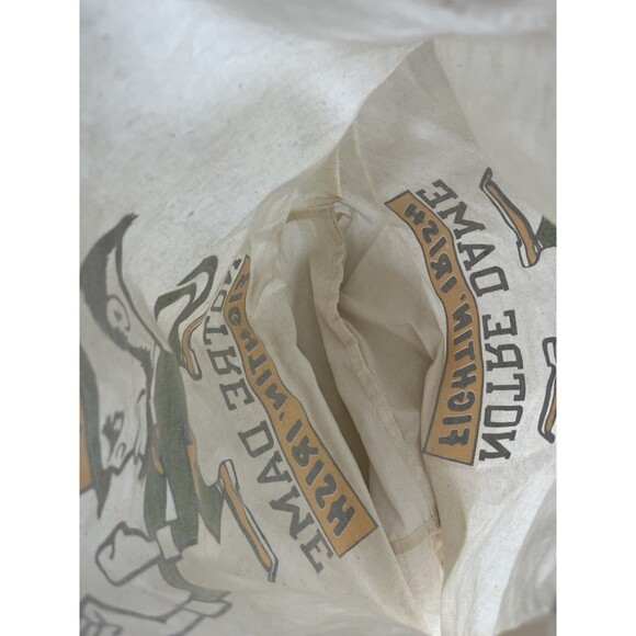 VTG Notre Dame Football Fighting Irish Authentic Tote Bag White Logo NCAA - Picture 5 of 6